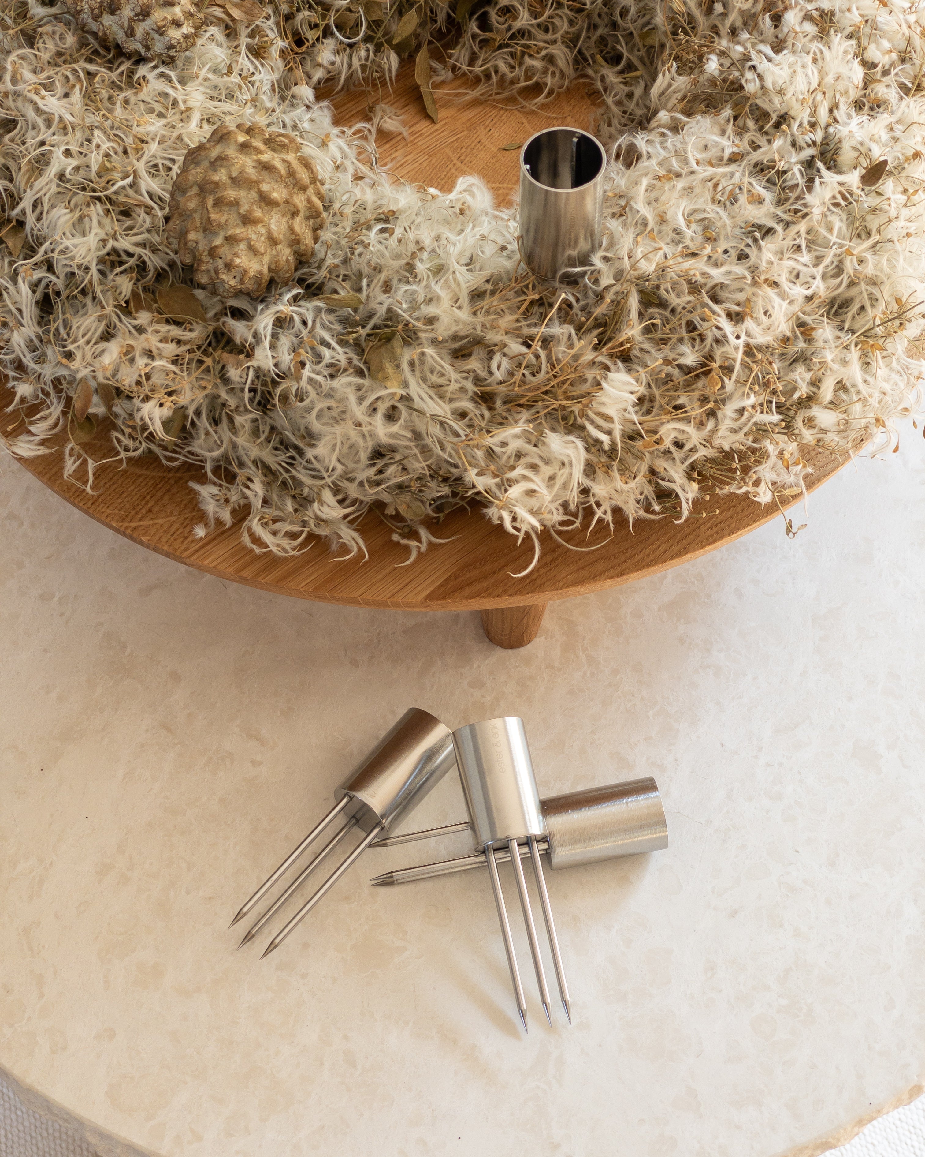 Ester & Erik Kerzenstecker 4er Set Silber – huebsches