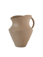 Metallvase beige Krug „Almora“