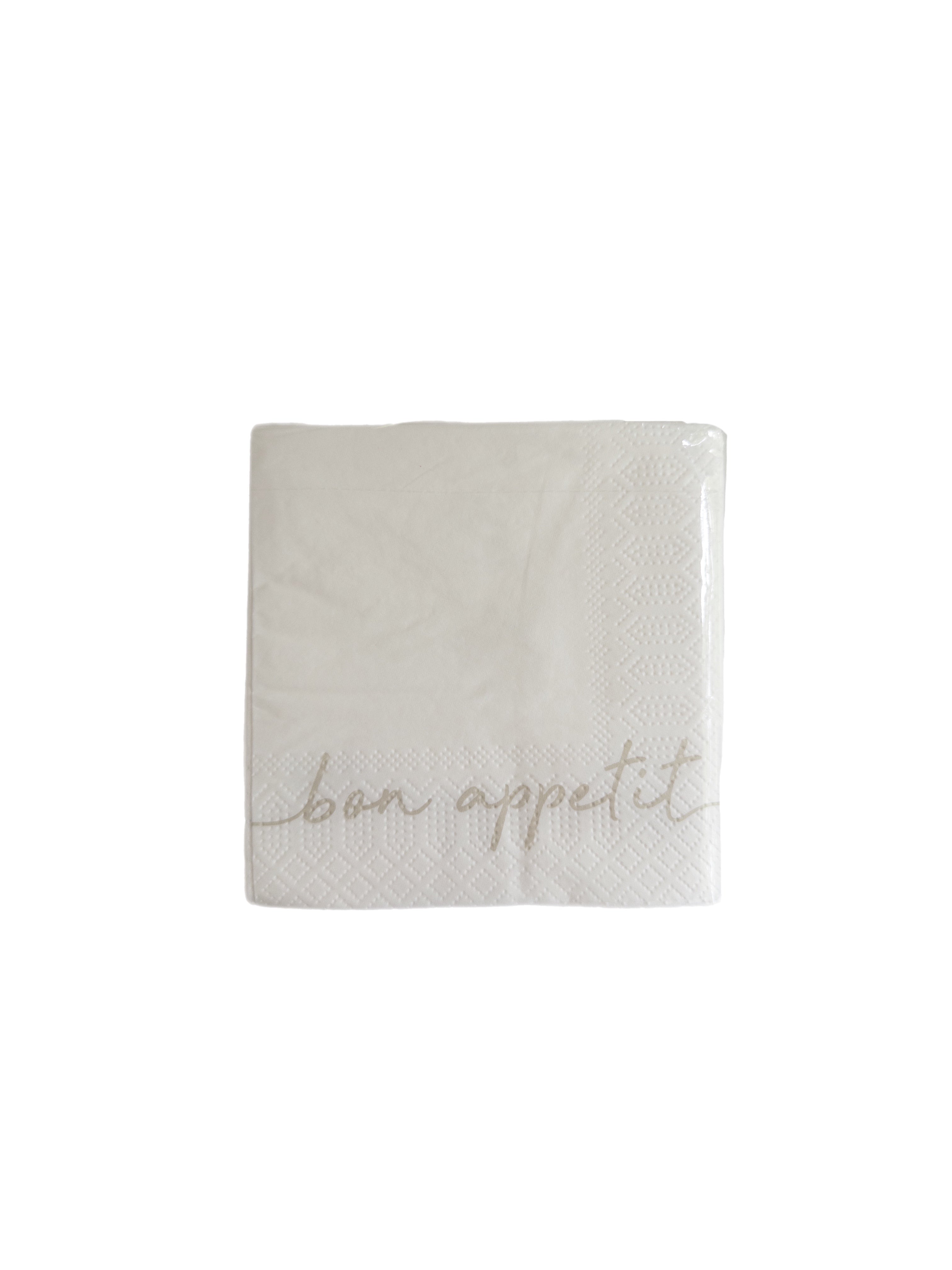 Papierservietten weiß „Bon Appetit“