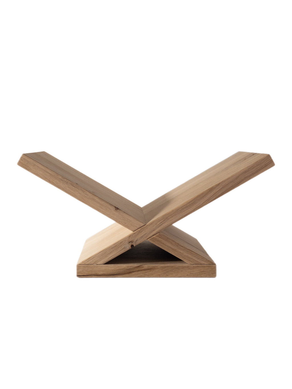 Buchständer aus Holz Eiche naturbelassen „Arve“