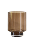 Windlicht braun aus Glas