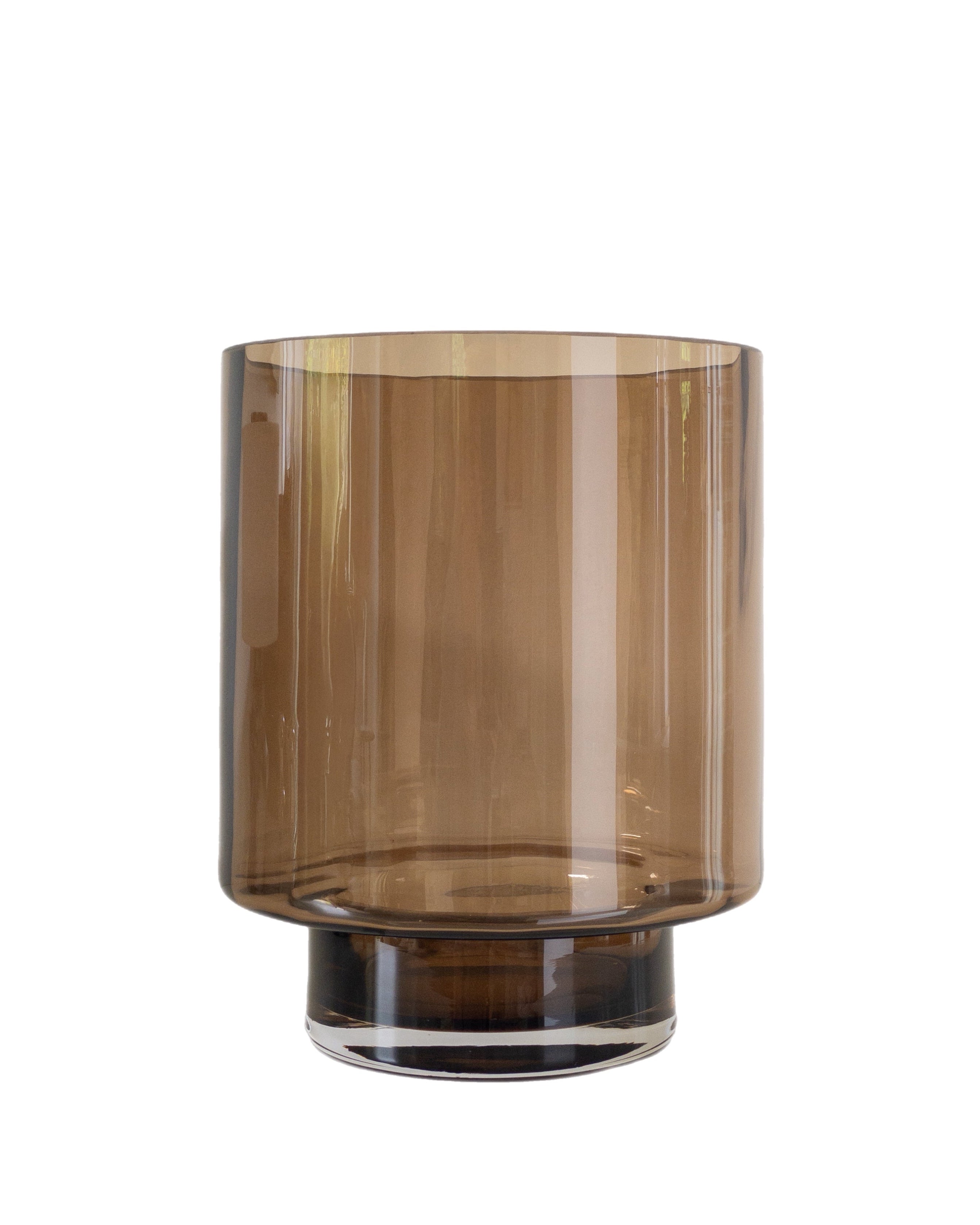 Windlicht braun aus Glas