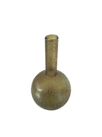 Vase Glas grün mit strukturierter Oberfläche