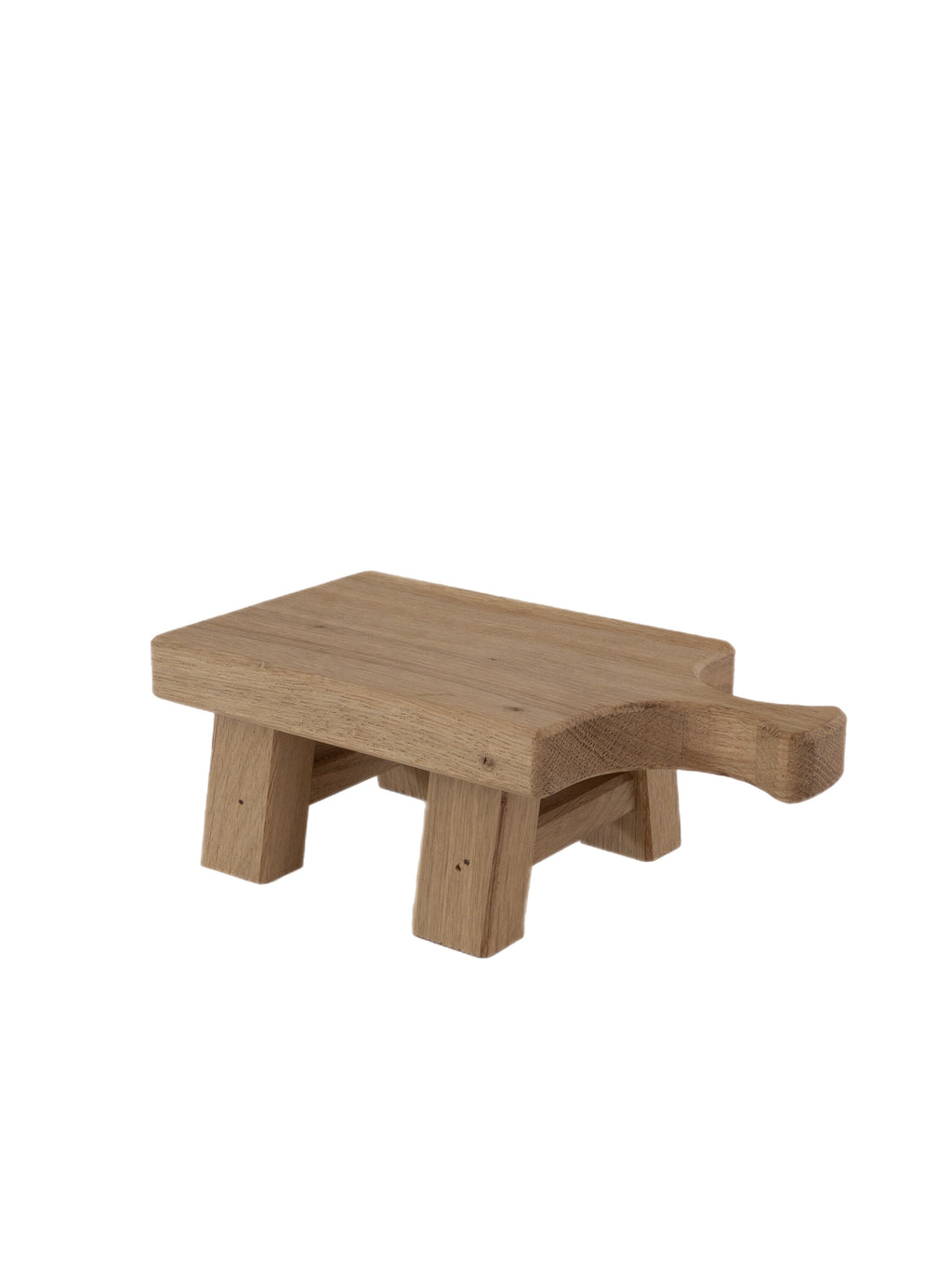 Kleiner Holzhocker Eiche Natur „Tova“