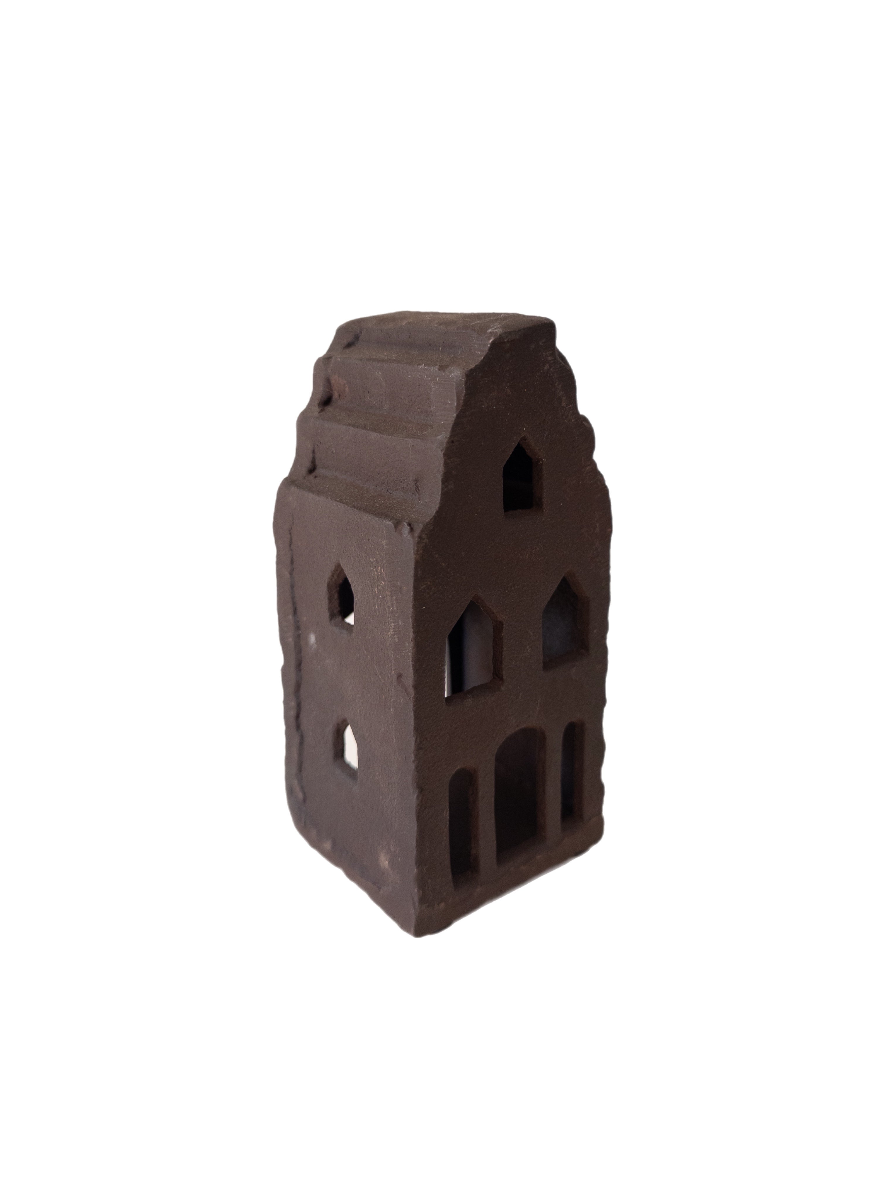 Kleines Lichthaus Metall Braun