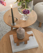 Kleiner Holzhocker Eiche geölt „Tova“