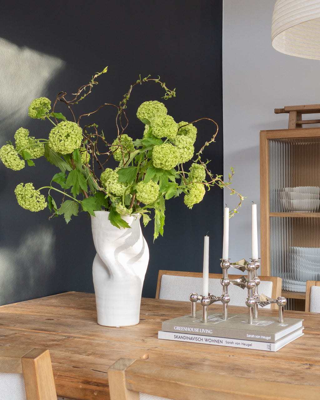 Vase groß weiß „Maarten“