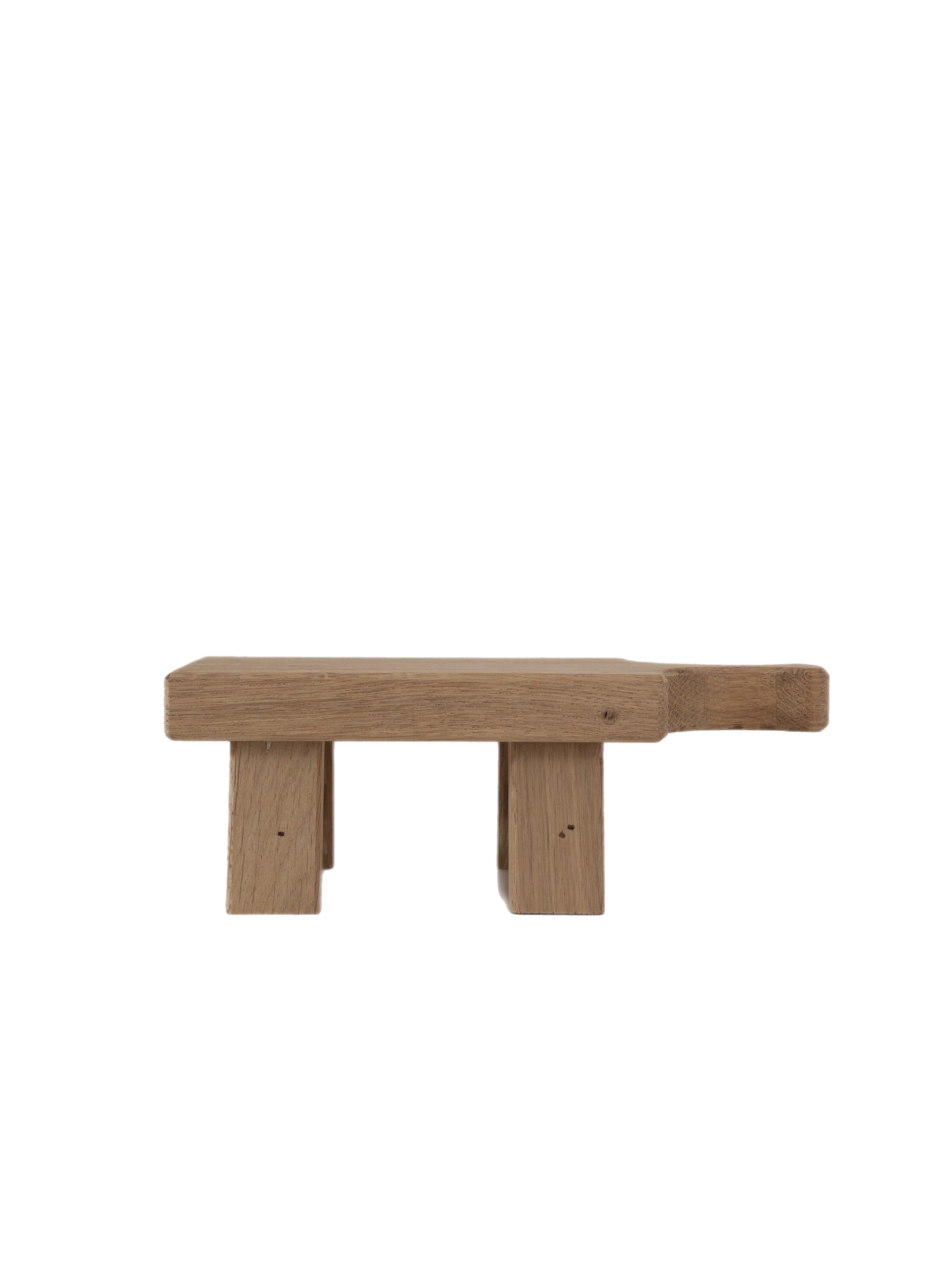 Kleiner Holzhocker Eiche Natur „Tova“