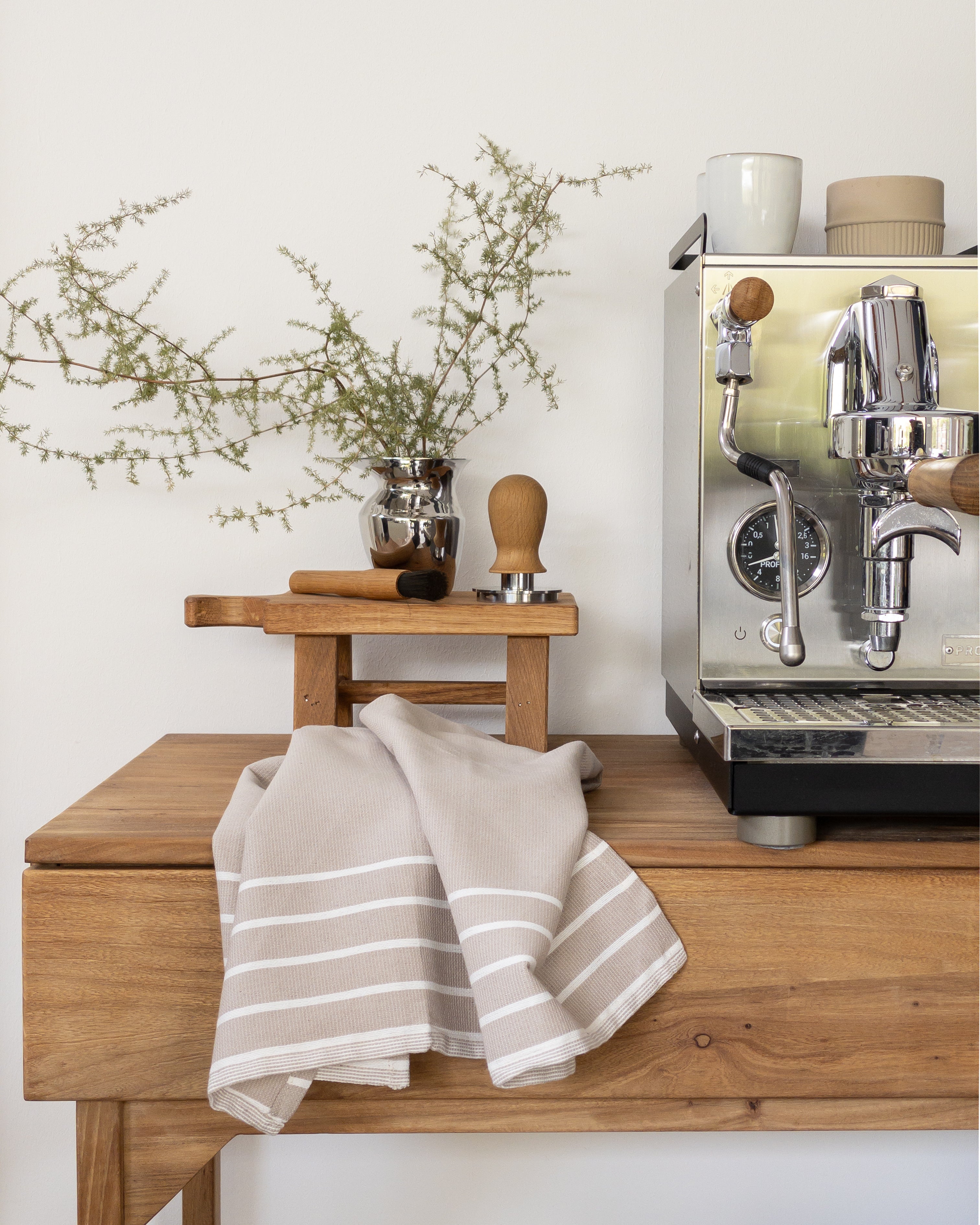Geschirrtuch 2er Set - Beige