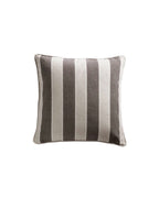 Tine K Home Kissen breit gestreift, Mocca 50 × 50 cm