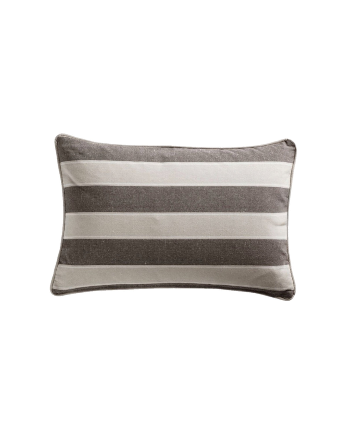 Tine K Home Kissen Mocca breit gestreift 40 × 60 cm