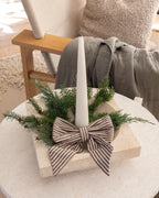 Tine K Home Stoffschleife gestreift 17 × 10 cm
