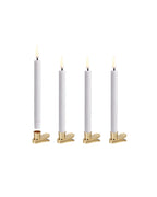UYUNI LED Baumkerzen mit Clip – 4er Set, Weiß