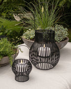 Kleine 2-in-1 Outdoor Laterne, schwarz