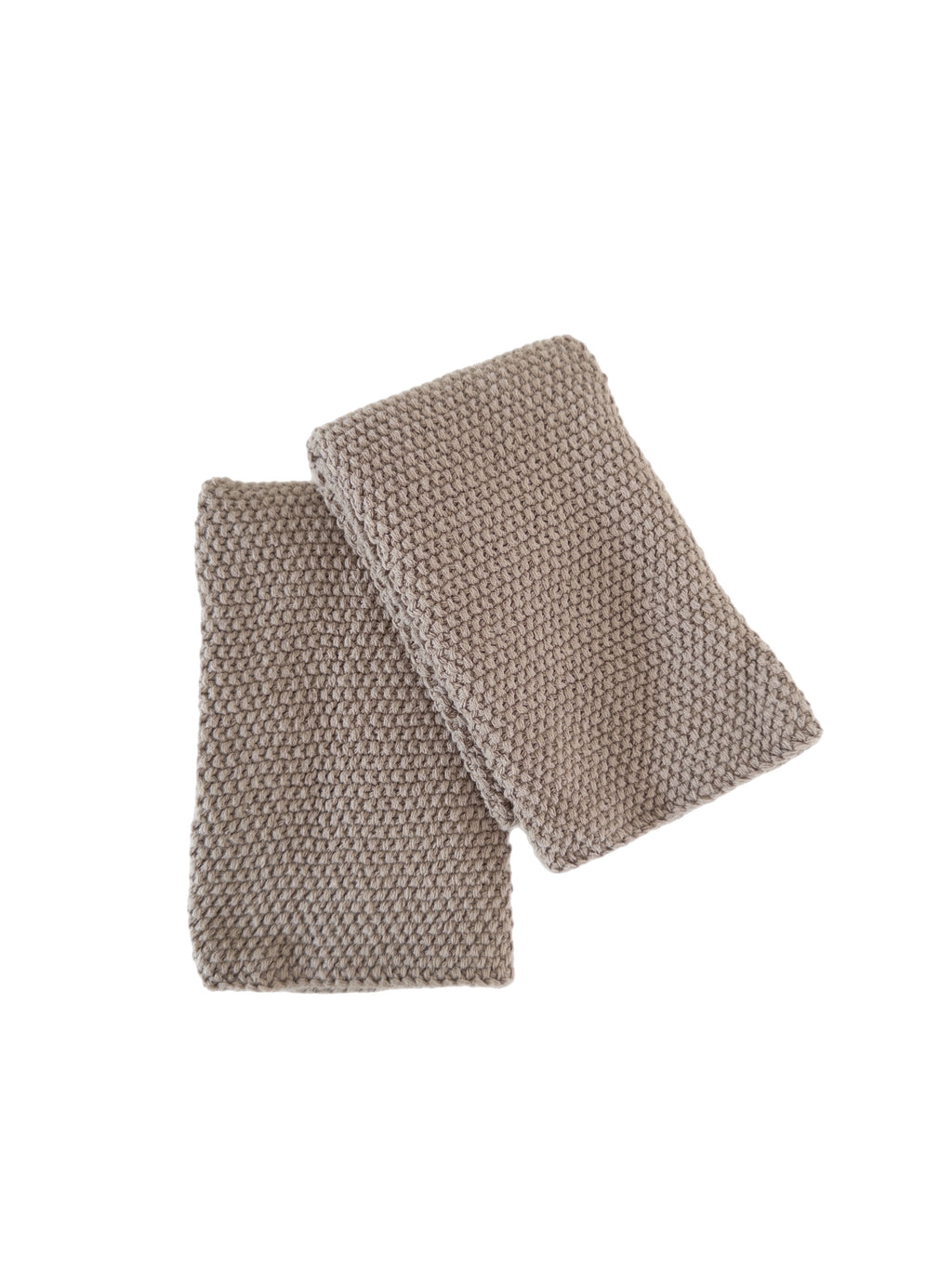 Spültuch Baumwolle gestrickt beige 2er Set