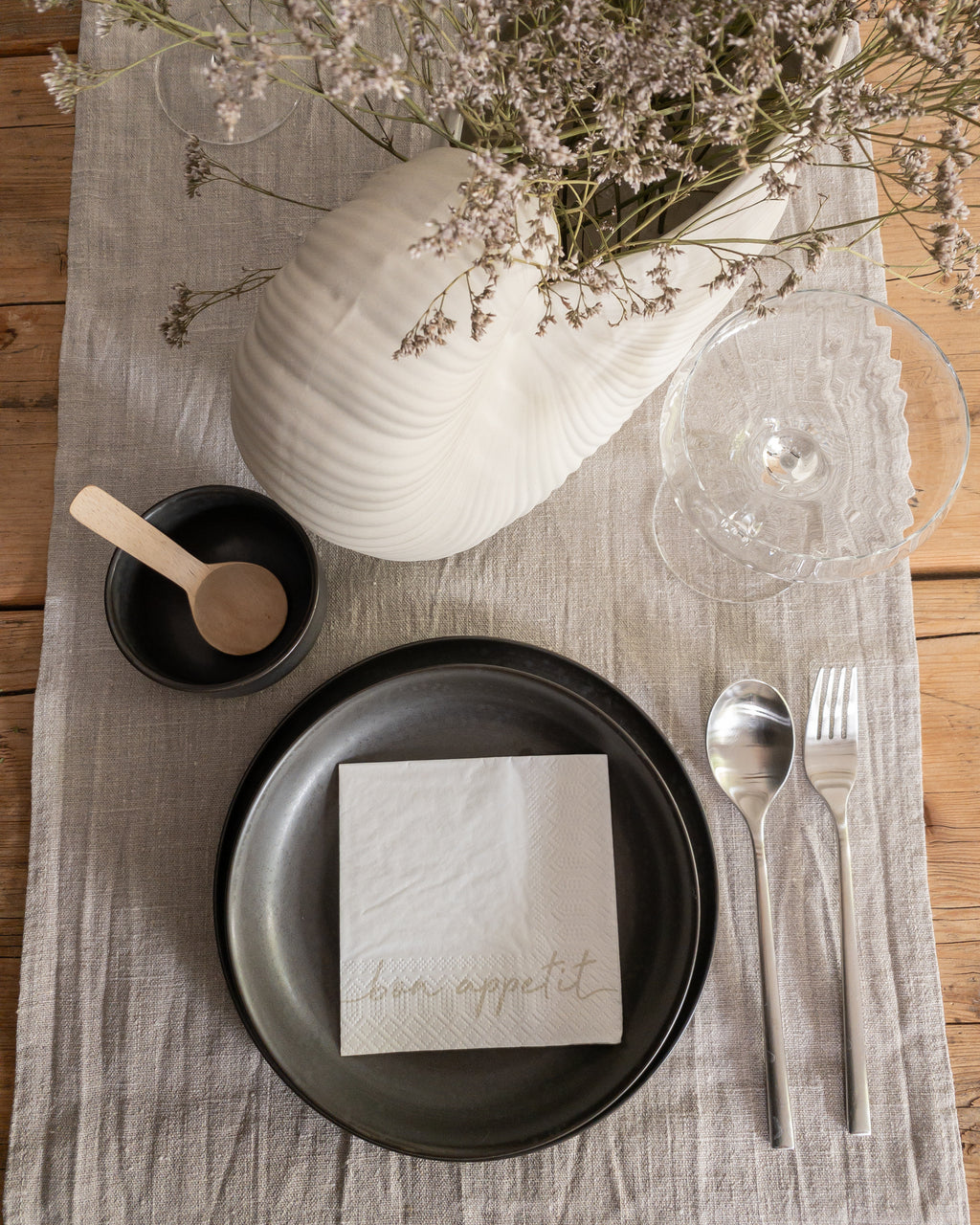 Papierservietten weiß „Bon Appetit“
