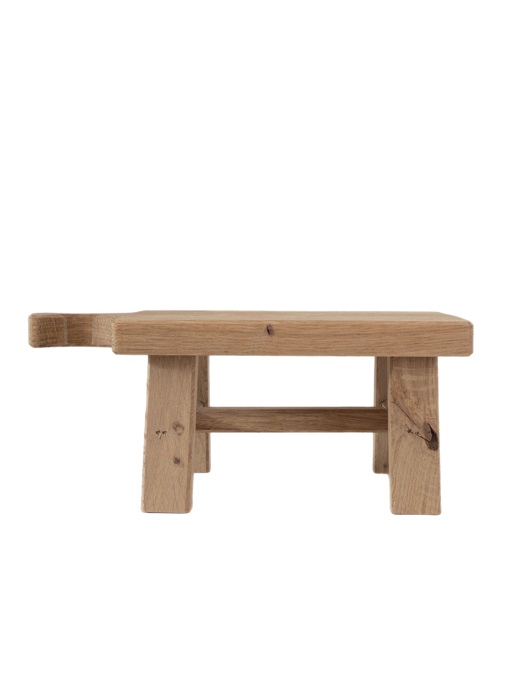 Großer Eiche Hocker naturbelassen „Tova“