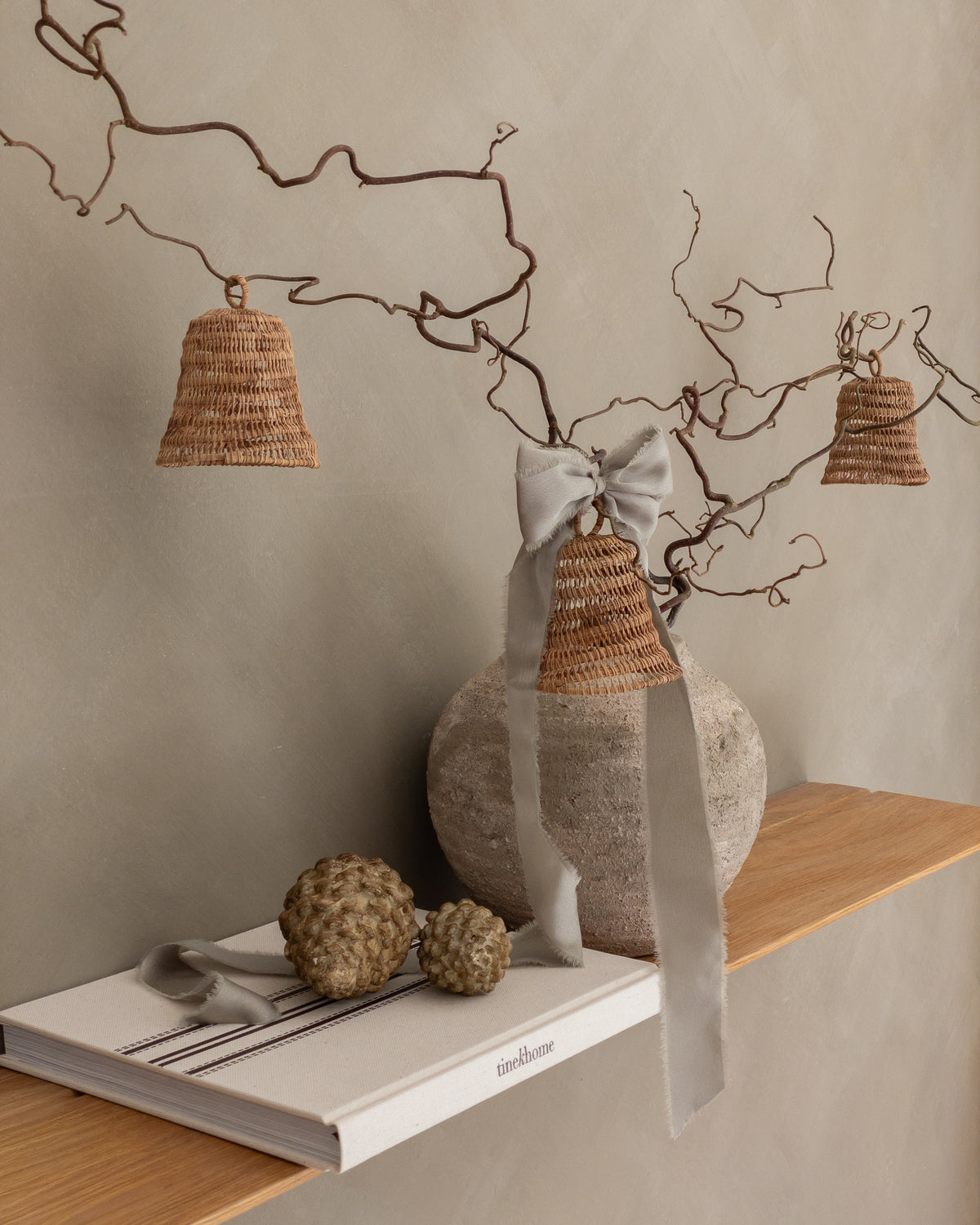 Tine K Home Weihnachtsglocke aus Palmfaser