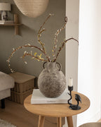 Amphore Vase „Mira“ aus braunem Metall