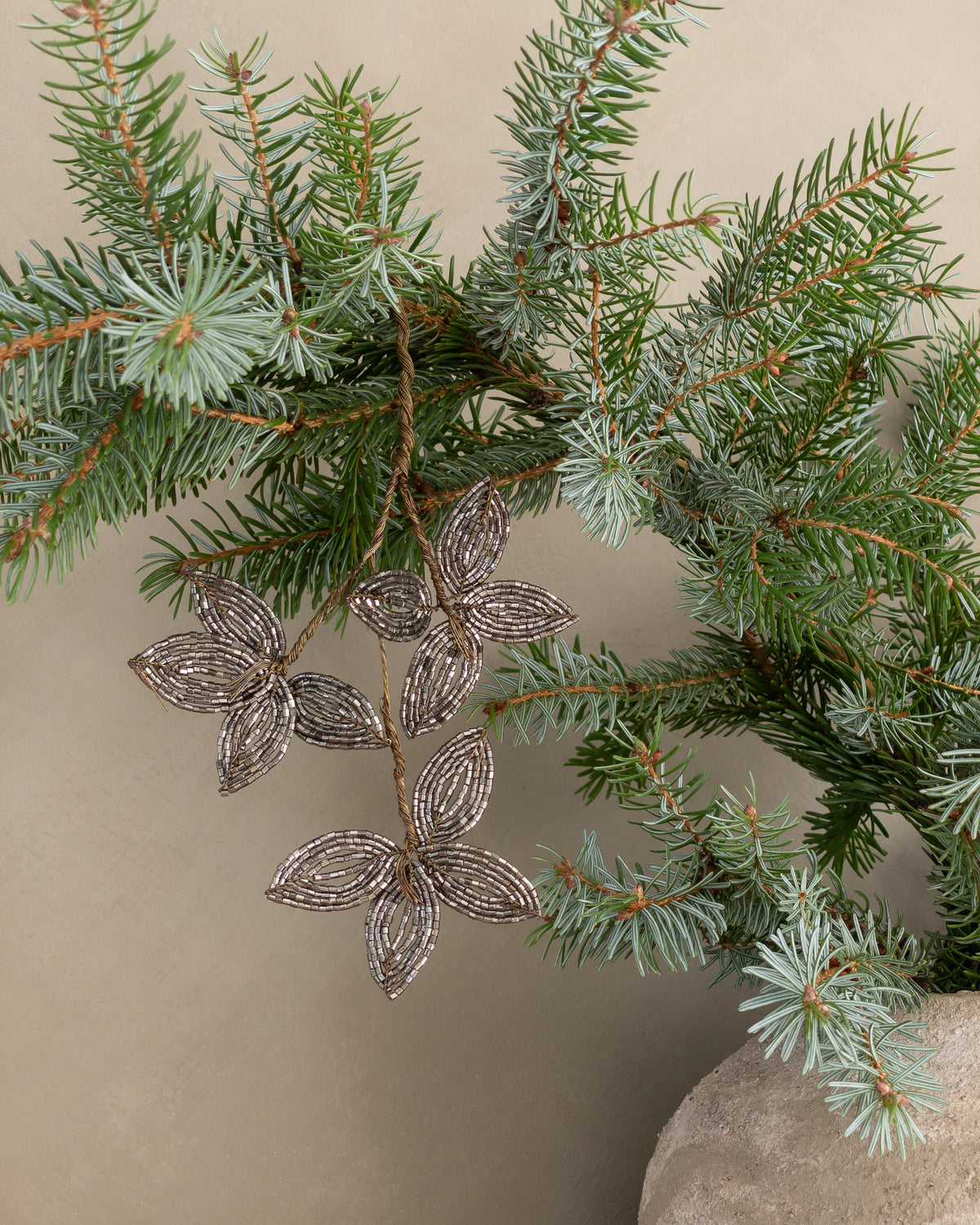 Perlenzweig Weihnachtsanhänger 20 cm