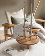 Großes Holztablett mit Füßen Eiche geölt „Liva“