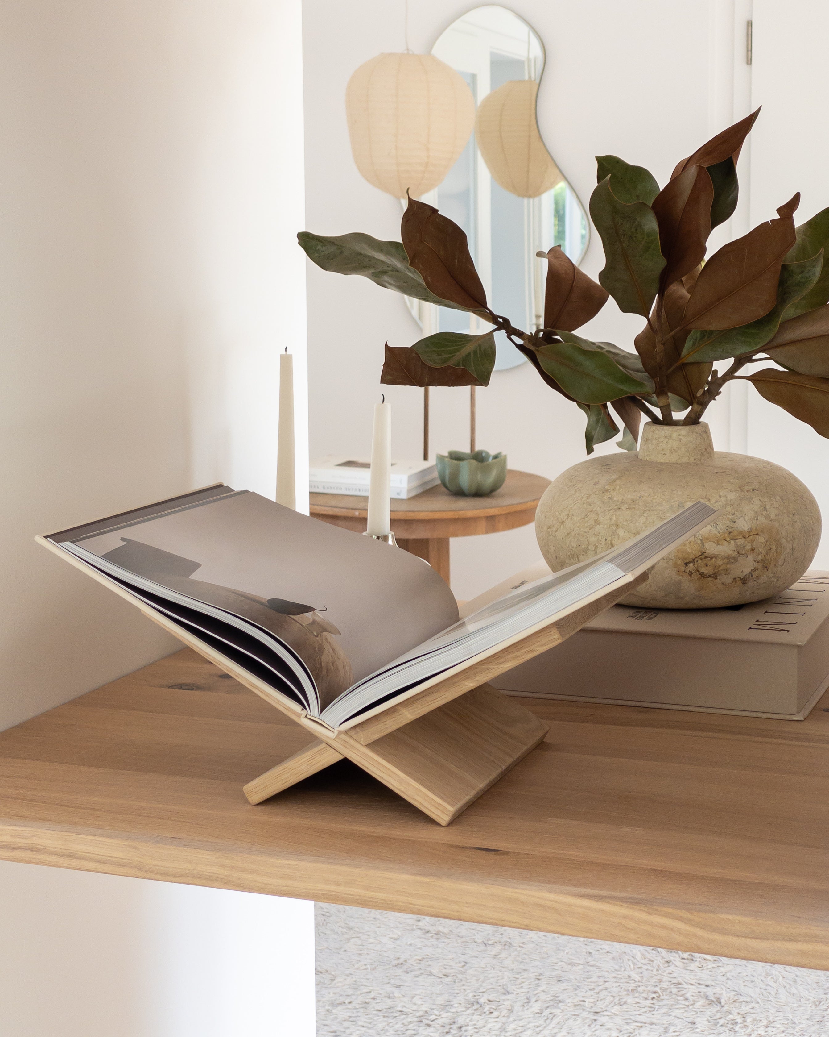 Buchständer Holz Eiche naturbelassen „Elva“