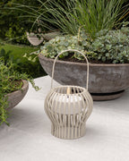 Kleine 2-in-1 Outdoor Laterne, hellgrau