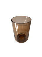 Kleines Windlicht Braun aus Glas