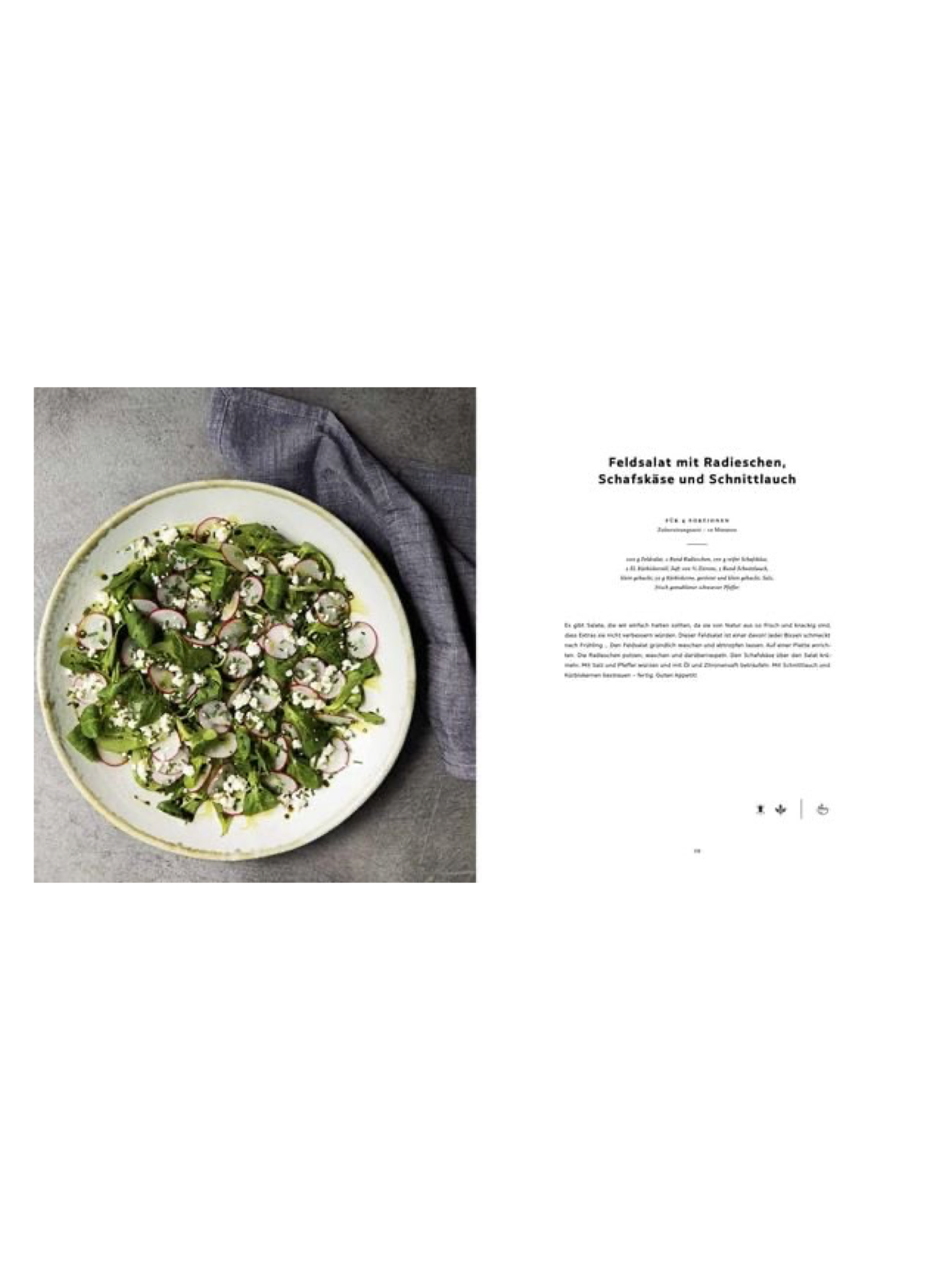 Nur Salat Kochbuch – dekoratives Buch mit mattem Einband