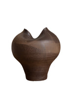 Große braune Vase „Suna“