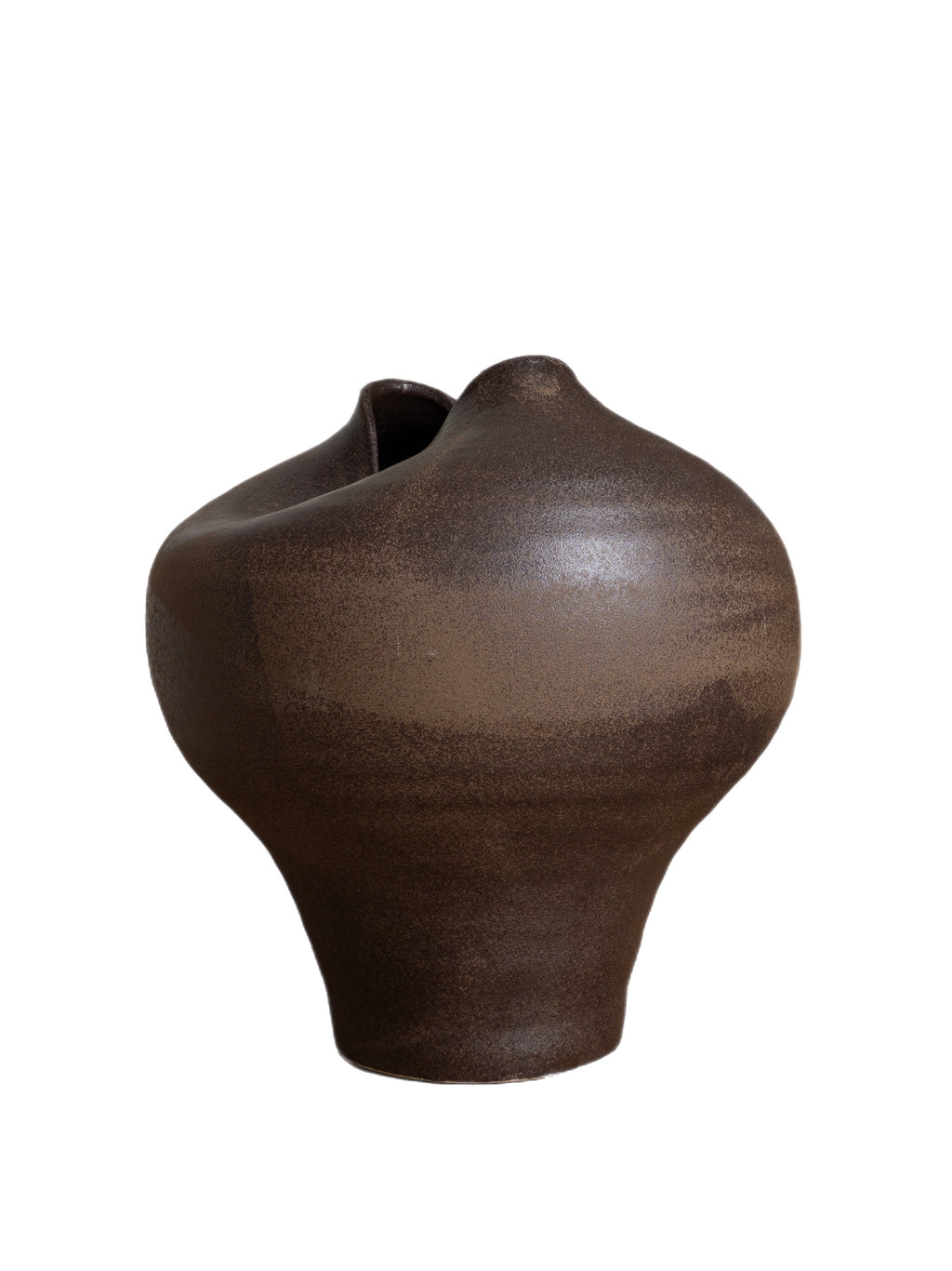 Große braune Vase „Suna“