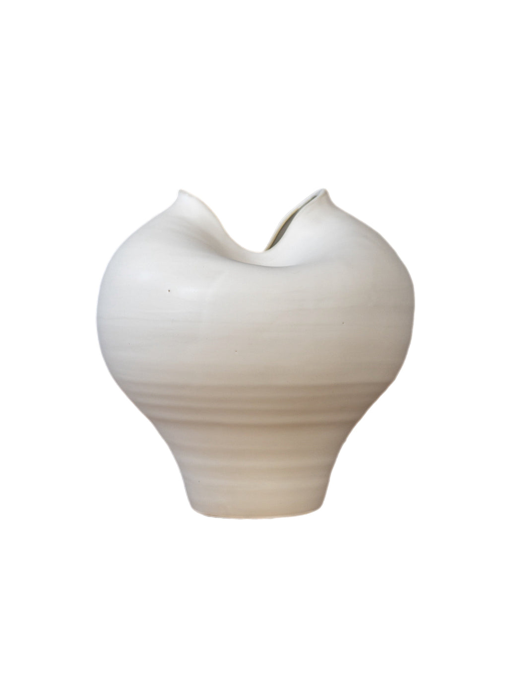 Kleine weiße Vase „Suna“