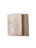 Geschirrtuch Weihnachten 2er Set „Mistelzweig“, Beige