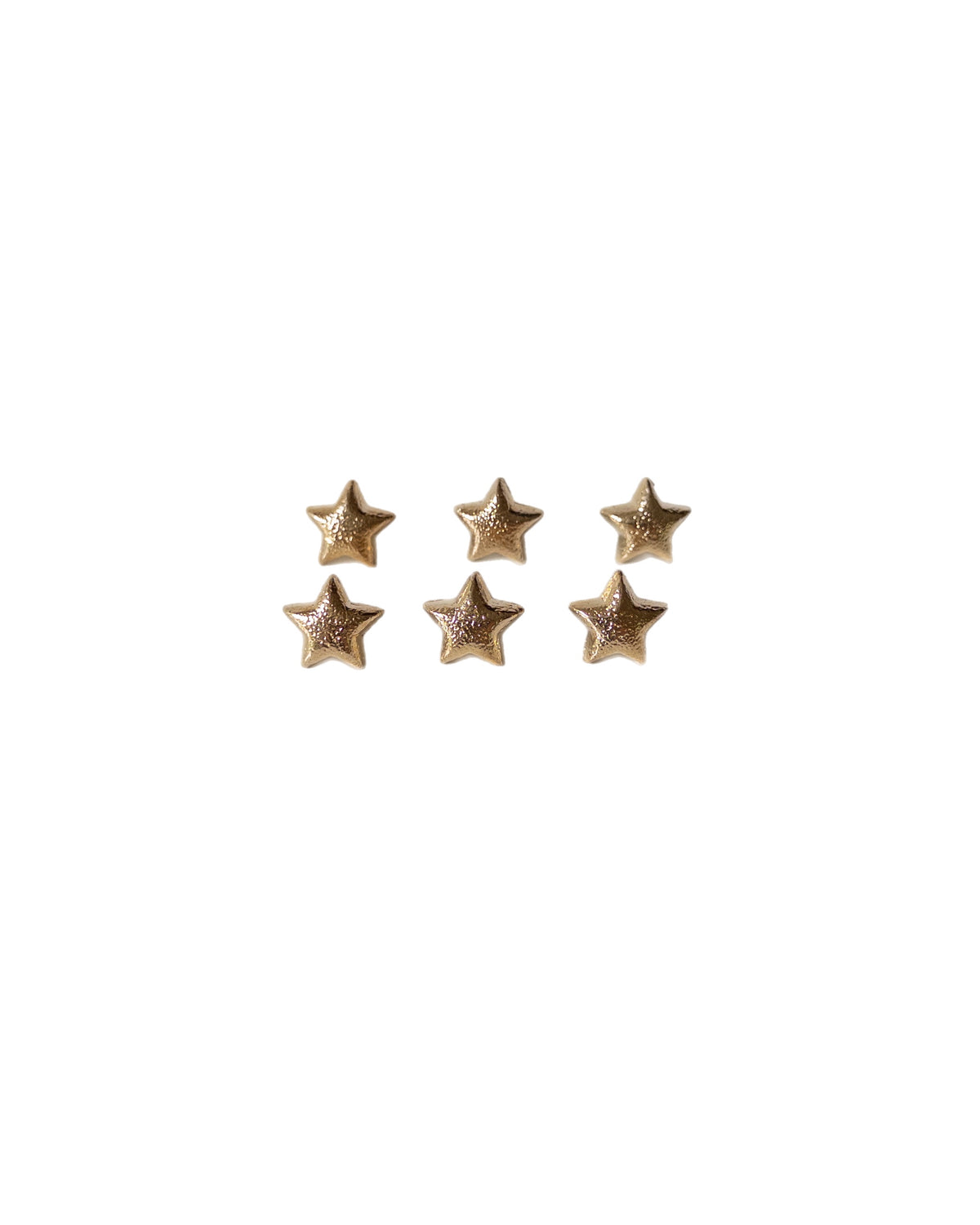Dekostecker für Kerzen Sterne in Gold, 6er-Set