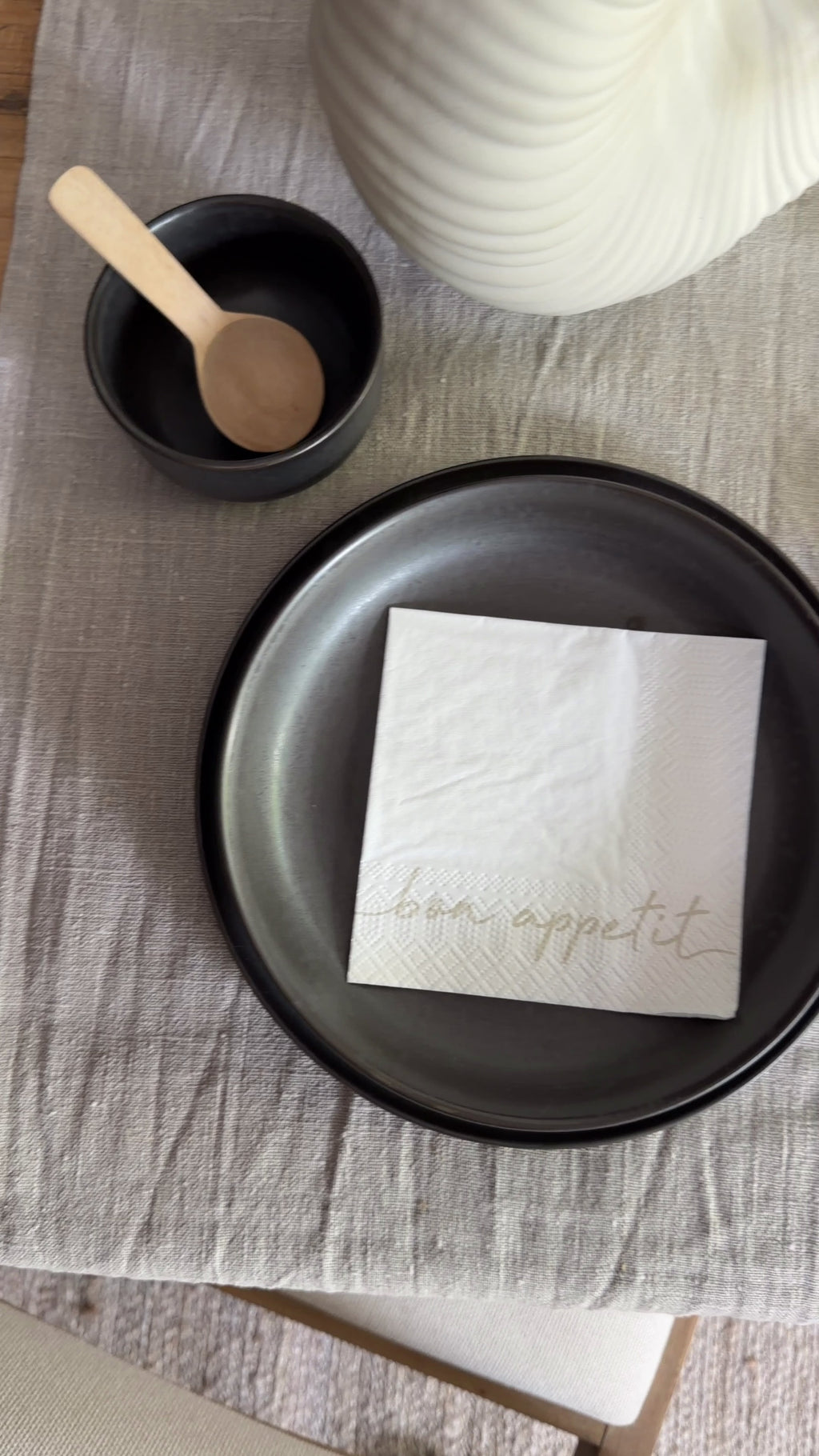 Papierservietten weiß „Bon Appetit“