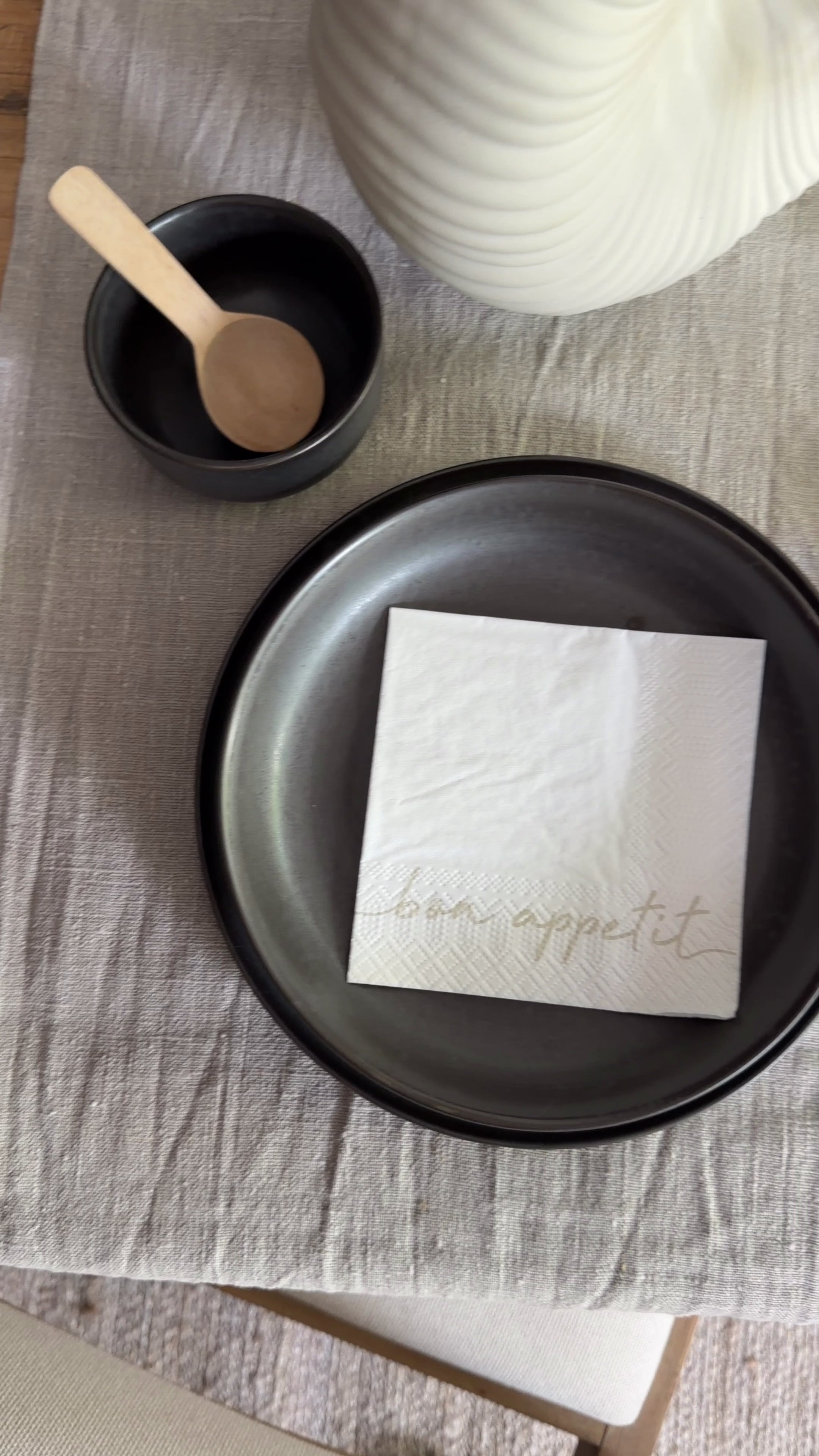 Papierservietten weiß „Bon Appetit“
