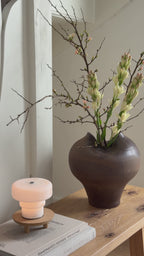 Große braune Vase „Suna“