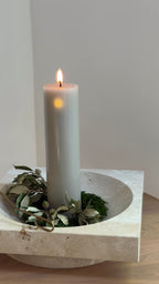 Ester & Erik LED-Kalenderkerze No. 22 Linen Grey inkl. Fernbedienung