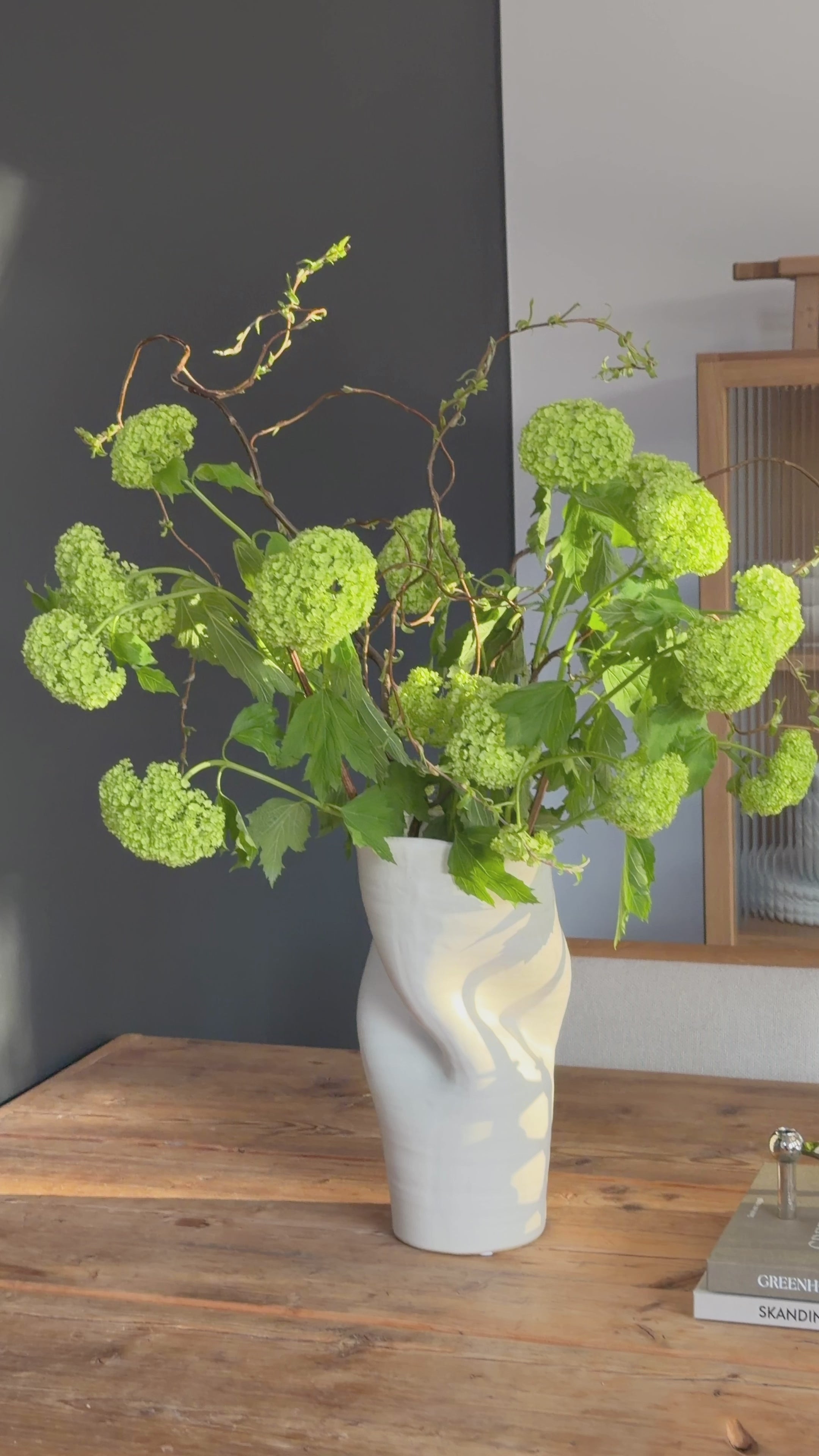 Vase groß weiß „Maarten“