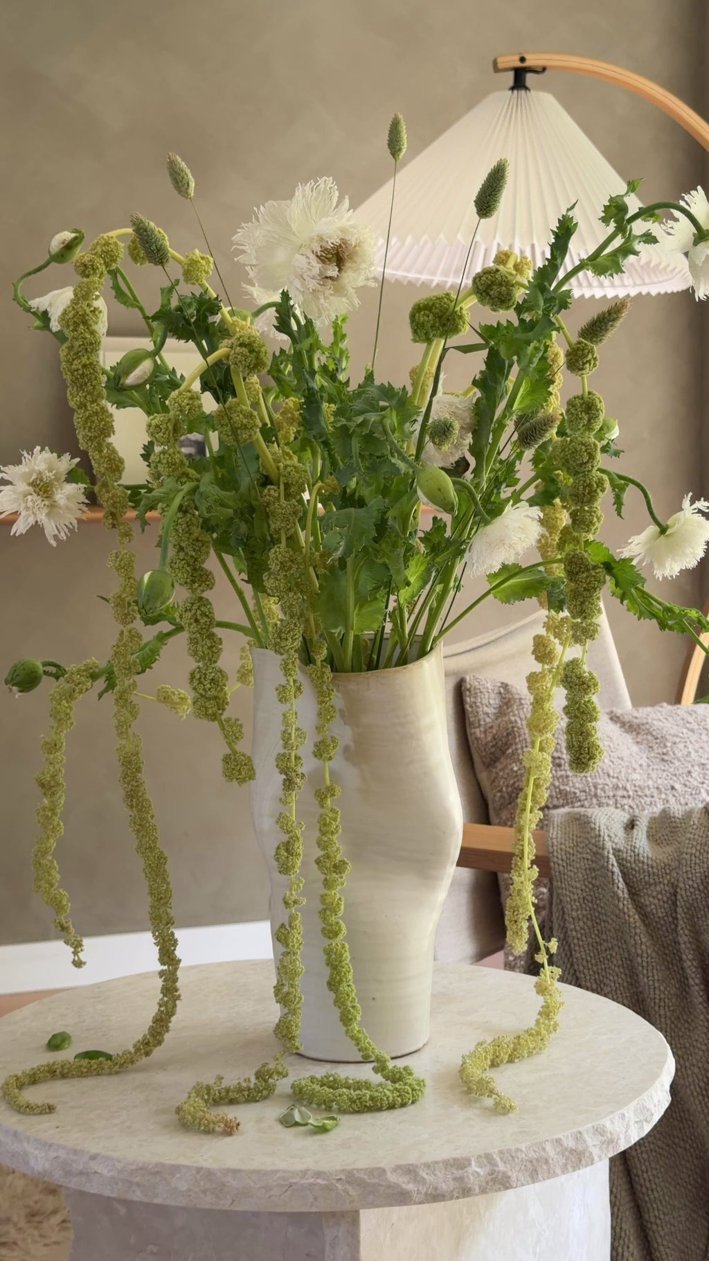 Vase groß weiß „Maarten“