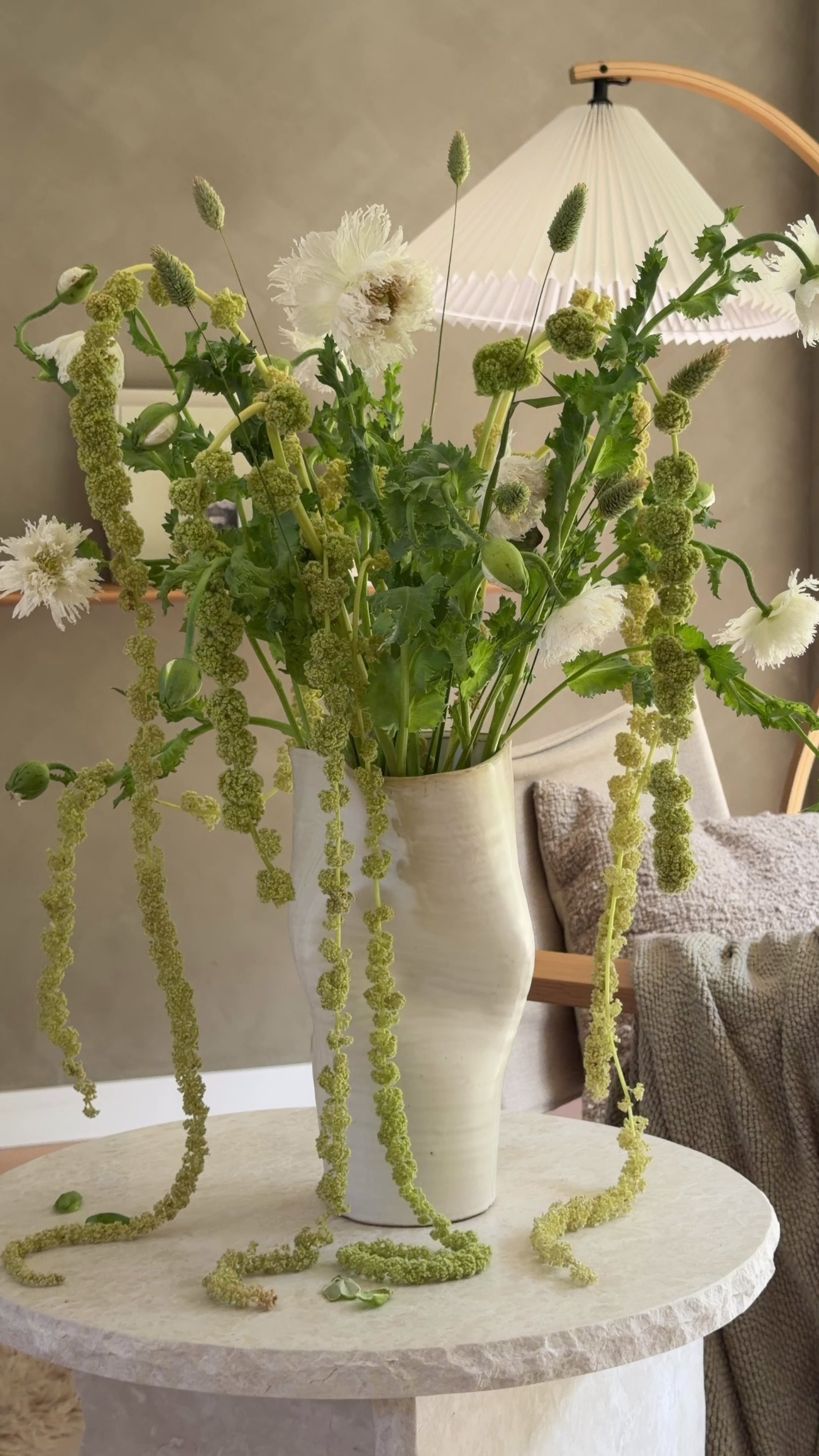 Vase groß weiß „Maarten“